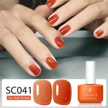 Tonitu g. Tonitu G 7ml Gelee Gel Nagellack - Nude Pink Rose Lila Rot Grau Burgund Braun, Abweichbar, UV/LED Aushärtung, transluzentes mintgrünes milchiges Semi-Permanentes Gel Nagellack für Maniküre Zuhause Salon & Nagelkunst, Geschenk für Frauen Nägel - 04 - Übersicht 8