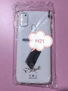 1pc Transparent Four-Corner Anti-Drop Case, Compatible With Samsung Series, Samsung Phone Transparent Four-Corner Anti-Drop Case, Phone Case, Protective Cover, Phone Shell, Phone Sleeve, Anti-Drop Phone Case, Transparent Phone Case, Minimalist Phone Case, Solid Color Phone Case, Transparent Phone Case, TPU Phone Case Anti-Drop (Military-Grade Anti-Drop)