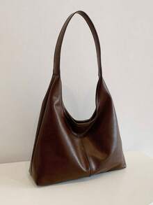 Korean Minimalist Casual Pu Tote Bag Combination Bag, Autumn And Winter Retro All-In- Shoulder Tote Bag, With Change Bag Mother Bag, Large Capacity Commute Shopping Bag, School Supplies, School Bag, School Handbag, School Tote Bag, School Bookbag, Back To School Bags, Waterproof, Lightweight, Portable, Business Casual, Suitable For Women College Students, Teacher, Perfect For Back To School, First Day Of School, Work , Business, Commute, Holiday