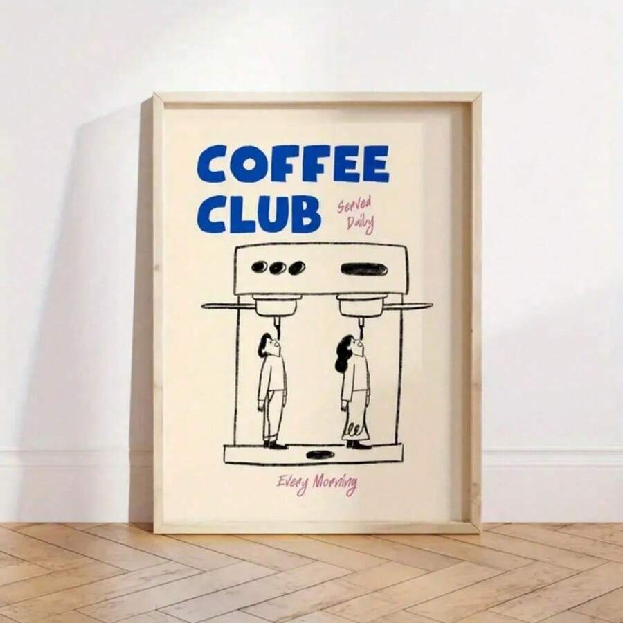 1 Pieza Póster de Espresso, Póster Vintage de Café de la Mañana, Regalo de Pareja, Arte de Pared de Estación de Café, Arte de Pared de Cocina Moderna y Elegante - Opción de Regalo Decorativo Perfecto para Habitaciones, Dormitorios, Salas de Estar, Pasillos - Lienzo sin Marco - Verde - Ver 1