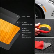 D4PCS Reflective Trim Side Marker StickersAutomotive Exterior Accories Reflector Guard For SUV Pickup Truck Wheel Well Arch Or Side Bumper Fenders Car Outdoor Safety Reflective Strips7001 - CAM-4 CÁI - Xem 2