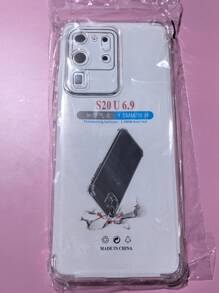 1pc Transparent Four-Corner Anti-Drop Case, Compatible With Samsung Series, Samsung Phone Transparent Four-Corner Anti-Drop Case, Phone Case, Protective Cover, Phone Shell, Phone Sleeve, Anti-Drop Phone Case, Transparent Phone Case, Minimalist Phone Case, Solid Color Phone Case, Transparent Phone Case, TPU Phone Case Anti-Drop (Military-Grade Anti-Drop)