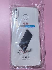 1pc Transparent Four-Corner Anti-Drop Case, Compatible With Samsung Series, Samsung Phone Transparent Four-Corner Anti-Drop Case, Phone Case, Protective Cover, Phone Shell, Phone Sleeve, Anti-Drop Phone Case, Transparent Phone Case, Minimalist Phone Case, Solid Color Phone Case, Transparent Phone Case, TPU Phone Case Anti-Drop (Military-Grade Anti-Drop)