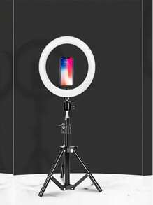 55cm Stand With 10-Inch Ring Light For Beauty Makeup LED Light With Flexible Tripod Stand & Phone Holder, Compatible With IPhone Android Phone Mobile Phone For Photo Selfie Video Recording Zoom Meeting, Interviews, Live Streaming, Vlog, Family Gatherings, Christmas Party Shooting, For Handheld Selfie, Outdoor Activities Suitable For Photography, Video Recording, Live Streaming, Zoom Meeting, With Stand Selfie Light