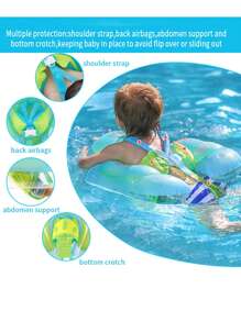 1pc Children Swimming Arm Bands Inflatable, Sun Shade Floating Rings For Pool Fun