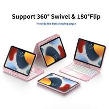 kolude For IPad 13 Pro Case With Keyboard & IPad Air 13 Inch Case Keyboard, Rainbow Backlits, Pencil Holder, 360°Rotatable, Keyboard For IPad Pro 12.9 Inch 6th/5th/4th/3rd Generation,For IPad 7th/8th/9th 10.2" IPad Air 3/IPad Pro 10.5",For Ipad 10th/11th(A16) IPad Air 6th/5th/4th 10.9 IPad Pro 11(4th/3rd/2nd/1st),For IPad Pro(M4)13 Inch,For Ipad Mini7(A17pro)/ Mini6-8.3"