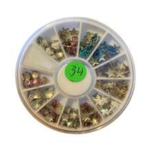 Vitalis Wheel With Decorative Gems For Nails - Pink - View 1