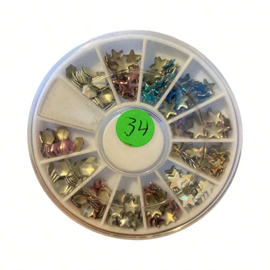 Vitalis Wheel With Decorative Gems For Nails - Pink - View 1