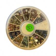 Vitalis Wheel With Decorative Gems For Nails - Pink - View 3