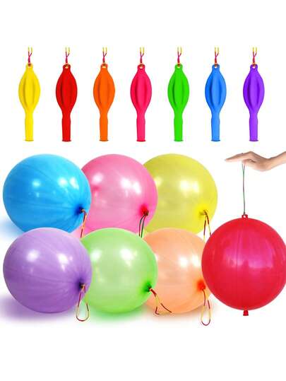 30pcs Handmade Latex Punch Balloons, Baby Shower Party Favors, Gift Bag Fillers, Easter Egg Fillers, Heavy Duty Party Favors For Kids, Suitable For Birthday, Thick Balloons, Kids Friendly, Suitable For Birthday And Wedding
