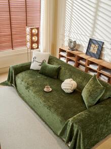 1 Piece Of Chenier Sofa Cover, Sofa Blanket, Anti Slip Furniture Protection Cover, Dog Cover, Pet Cover, Machine Washable, Excluding Pillow, Sofa Cover, Large Sofa, Sofa Bed, Coconut, Sofa Cover