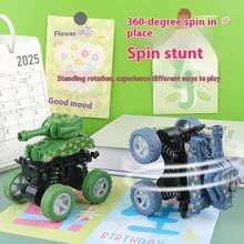 Cool 4WD Off-Road Toy Car, Loved By Boys And Girls! Shockproof And Collision-Resistant Design, Can Withstand Stunts And Flips. Inertial Drive, Just A Push Can Make It Run Far. Realistic Tank Appearance, Providing Kids With Authentic Driving Experience. Durable Material Can Withstand Drops, Suitable For Indoor And Outdoor Play. Cultivate Children's Hands-On Ability And Spatial Thinking, The Best Gift For Little Friends! Giveaways, Conference Gifts, Welfare Gifts, Holiday Gifts, Business Gifts