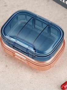 Portable Weekly Pill Box Large Size Waterproof Airtight Medicine Storage Case For Daily Morning, Noon And Night, Compact