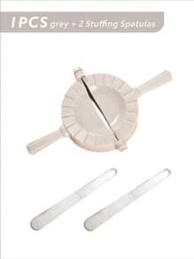 1件装多功能压面机模具，饺子压面机，手工饼模，用于制作饺子、馅饼和韭菜 - 彩色 - 查看 14