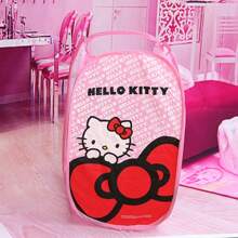 Sanrio Sanrio Hello Kitty Collapsible Laundry Basket, Dirty Clothes Bin, Fabric Cloth Hamper, Household Clothing Basket, Toy Storage Tote, Lightweight And Convenient, Large Capacity, Fashionable And Attractive