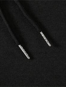 Sudadera con Capucha Delgada Nueva Primavera y Otoño Sudadera Impresa - Negro - Ver 5