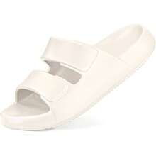 estiloMukinrch - Sandalias ortopédicas unisex para adultos, con soporte de arco, fascitis plantar, para recuperación, pantuflas de almohada para interiores y exterioresVersión mejorada - Beis - Ver 6