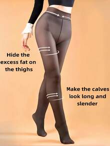 1 Peça Meia-calça/Collant Térmico de 200g para Mulheres, Preto, Marrom, Estampa de Onda, Amor, Coração, Laço, Estampa de Leopardo, Forro de Fleece, Meia-calça Quente, Meia-calça de Fleece Grossa, Translúcida, Alta Elasticidade, Legging Ajustada e Sexy, Macia e Suave, Modeladora de Pernas na Moda, Adequada para Fashionistas, Moças Jovens, Adolescentes, -10~10°C, Meia-calça de Outono/Inverno, Festa, Discoteca, Várias Festas, Esportes, Lazer, Negócios e Outros Usos Diários.