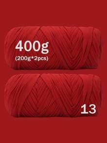 1/2pcs Premium T-Shirt Yarn - 200g/Pc High Elastic Cord Yarn, Soft & Stretchy Polyester Yarn For Vibrant Crochet Projects, Ideal For Home Decor DIY Crafts Like DIY Weaving, Crochet Projects, Handmade Weaving Bags, Baskets, Blankets, Mats, Shoes, Slippers, Cushions, And Dolls, Multicolor Yarn, Polyester Yarn, Acrylic Yarn, Knitting Accessories,