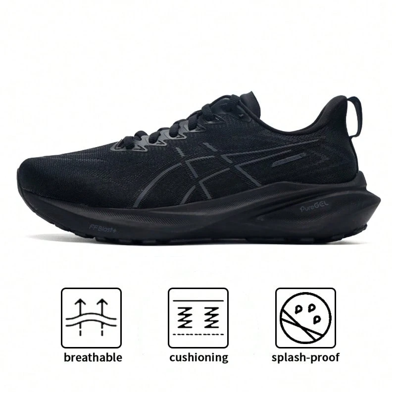 Asics Giày chạy bộ nhẹ có đệm GT-2000 13 cho nữ, chạy bộ ngoài trời 1012B666 - màu đen - Xem 1