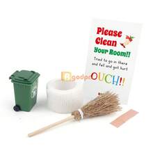 圣诞道具、凌乱房间警告小雕像和微型模型 - 彩色 - 查看 5