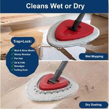 Flat Mop Head Replacements For Ocedar, Microfiber Mop Head Refill For O-Cedar EasyWring And RinseClean Spin Mop, 4 Pack Flat Spin Mop Pads &Amp; 1 Plastic Pad For Cleaning Floor, Wall, Ceiling