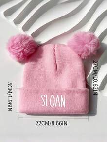 1 Personalized Newborn Baby Hat And Mitten Set, Custom Baby Name Printed Beanie, Unisex Infant Daily Use, Scratch Protection And Warm, Suitable For All Seasons, Personalized Printing Name LOGO Beanie, Baby Shower Gift, Gift For Kids, Ideal Gift For Baby Shower - Multicolor - View 7