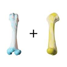 Juguetes de masticar indestructibles para perros masticadores agresivos - Huesos de TPR y nailon ultra resistentes, juguetes interactivos para razas medianas y grandes, perfectos para combatir el aburrimiento y el juego al aire libre