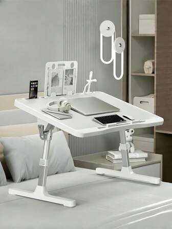 1 st hopfällbart och justerbart nattduksbord, minimalistisk design för laptop, sovsal, arbetsrum, anteckningsbok, fönsterkarm