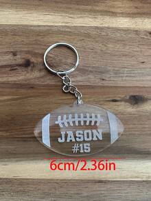 Portachiavi personalizzato con maglia da basket/hockey/calcio/football, regalo per squadra di basket/hockey/calcio/football, portachiavi personalizzato per basket/hockey/calcio/football, etichetta per borsa da basket/hockey/calcio/football, regalo per la notte dei senior, regalo di fine stagione, regalo per appassionati di sport, regalo per lei/lui, regalo di compleanno, regalo per fidanzata/fidanzato, delicata romantica, grazia invernale - Portachiavi in maglia trasparente - Visualizzare 12