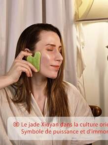Tabla de masaje facial Gua Sha, herramienta de masaje de Body completo, masaje de belleza con forma de corazón de resina