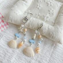 Fashionable DIY Shell Phone Charm Bag Pendant Camera Lanyard Backpack Decor Keychain For Bag,Beach Bag Charm - Multicolor - View 12
