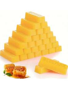 8 块白色纯蜂蜡块 - 高品质蜡模材料，适用于 DIY 工艺品、蜡烛制作和手工护肤品，无需电源，工艺用品，传统工艺，自然外观 - 白色 - 查看 10