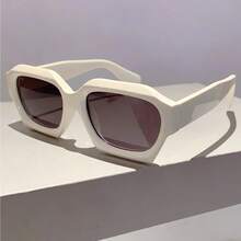2024 Retro Square Glasses - Brown Green Gradient Lenses, Lightweight Plastic Frame Non-Prescription Decorative Glasses, Suitable For Men And Women For Daily And Formal Occasions, Retro Fashion Glasses, Style Accessories, Tortoiseshell Design, Classic Style, Unisex,  Buyer Must-Have - 藍藍橙 - 查看 7