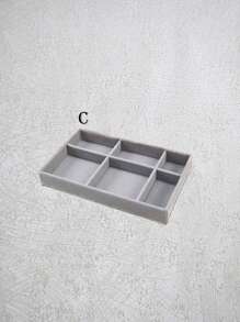 8 件/1 套天鹅绒珠宝收纳托盘，大容量珠宝展示收纳托盘，适用于项链、手链、戒指、耳环、口红、指甲油、发夹、手表、眼影、眉笔，适用于梳妆台、珠宝架、卧室、万圣节化妆品收纳托盘。送给朋友和爱人的完美珠宝收纳盒