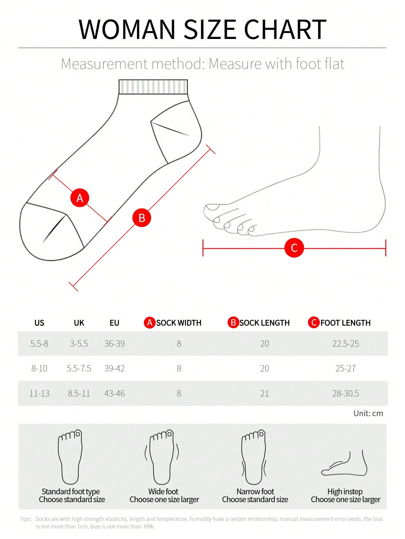 1/10/12/20/30 زوج جوارب كاحل لون أسود وأبيض ورمادي...