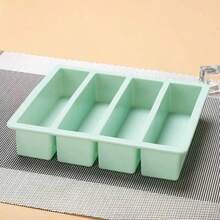 1/2pcs Silicone Food Storage Containers - Durable Kitchen Storage Boxes For Soups, Broths And Sauces - Stackable Green Food Prep Containers - Essential Kitchen Accessories - 彩色 - 查看 5