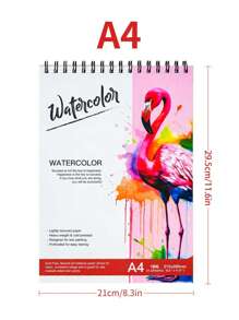 1 كتاب رسم بألوان مائية سميك عالي الجودة مجلد بغلاف حلزوني A3/A4/A5 يحتوي على 24 ورقة (88 رطل/180 جرام/م2) كتب ألوان مائية سميكة خاصة بالطلاب المبتدئين، كتب رسم وتلوين بالألوان المائية للرسم اليدوي، كتب رسم وتلوين للطلاب، ورق رسم وتلوين فني