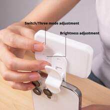 1 pezzo Luce LED per riempimento selfie, luce selfie portatile, luce di riempimento molletta-on, lampada selfie per telefono, anello luminoso selfie LED portatile, luce specchio, per telefoni cellulari e computer, trucco, videoconferenze Zoom, live streaming, vlog, per selfie e videochiamate perfetti 250mAh per campeggio, decorazione della stanza, live streaming, illuminazione per videoconferenze, fotografia e video, regalo affascinante adatto per selfie e live streaming, fotografia, luce portatile per telefono