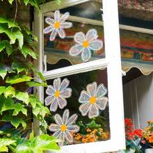 1set Sunlight Colorful Window Stickers! Glue-Free Static Cling Daisy Holographic Stickers, Nursery Window Decor, Changes Color In Sunlight, Suitable For Boys/Girls Room, Everyday & Holiday Decoration