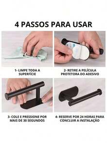 Metal Toilet Paper Holder - Multifunctional Product - 金色 - 查看 5