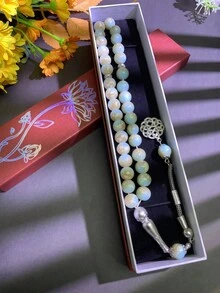 1 pieza, Pulsera Tasbih de 33 cuentas, Empaquetado en caja de regalo de alta calidad, Estilo elegante vintage, Cuentas de oración de Oriente Medio, Elige tu color, Joyería unisex, Accesorio de joyería espiritual para uso diario, Adecuado para todas las estaciones como regalo