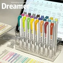 Bộ 15 bút dạ quang hai đầu, nhiều màu sắc, đa dạng. Được thiết kế không lem, chống nhòe, thích hợp cho vẽ màu nước. Bộ dụng cụ học tập này là lựa chọn lý tưởng cho đồ dùng học tập của các bé gái. - Nhiều màu - Xem 2