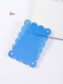 1/3 قطعة مغناطيس ثلاثي الأبعاد من الأكريليك بحجم 3 بوصات، إطارات صور مغناطيسية شفافة ملونة بحجم 3 بوصات، تصميم زهري خفيف الوزن مغناطيس الثلاجة، للمكتب والمنزل واللوحة البيضاء والخزانة والثلاجة لديكور الصور، مناسب لحفلة عيد الميلاد وديكور عيد الميلاد - متعدد الألوان - مشاهدة 16