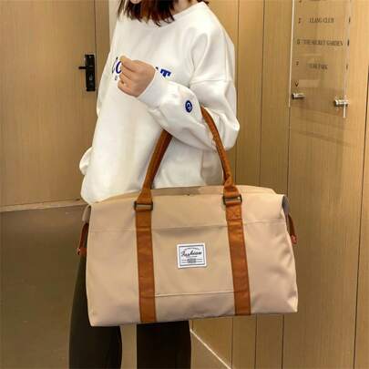 30L Weekend Travel Bag With Wet & Dry Separation Pockets, Large Capacity Multi-Function Minimalist Fashion Travel Duffel Bag For Sports, Gym, Outdoor Camping, Short Trip, Suitable For Suitcase, Dance, Yoga, Hospital Maternity, Waterproof For Men & Women Travel Essentials Holiday Vacation Bag Luggage Suitcase Travel Bag For Women