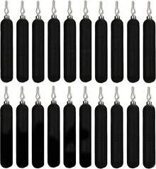 Pesas de plomo para pesca de caída Reaction Tackle - Plomos de pesca de agua salada y dulce - Peso de plomo en forma de lápiz delgado sin enganches - Plomo sin enganches para pescadores - F: Paquete de 20 (1/2 oz) Negro - Ver 13