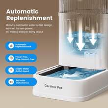 Pet Automatic Feeders - 白色的 - 查看 4