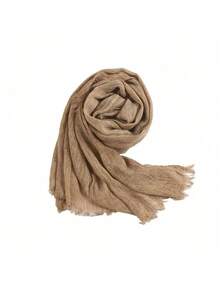 Crinkle Textured Rayon Wrinkle Hijab Scarves Crepe Long Hijab For Lady Rayon Wrinkle Hijab Women Scarf For Dress