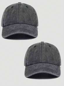 1 peça boné de beisebol vintage lavado, unissex, cor sólida, boné de caminhoneiro, boné snapback, adequado para atividades ao ar livre, viagens, caminhadas, praia