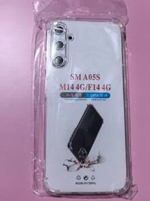1pc Transparent Four-Corner Anti-Drop Case, Compatible With Samsung Series, Samsung Phone Transparent Four-Corner Anti-Drop Case, Phone Case, Protective Cover, Phone Shell, Phone Sleeve, Anti-Drop Phone Case, Transparent Phone Case, Minimalist Phone Case, Solid Color Phone Case, Transparent Phone Case, TPU Phone Case Anti-Drop (Military-Grade Anti-Drop)